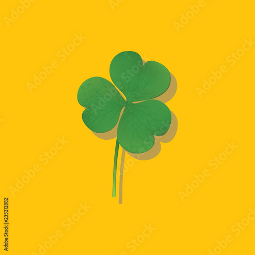 clover leaf green shamrock lucky patrick irish isolated four nature day ireland lucky holiday symbol flower three abstract white celebration spring trefoil