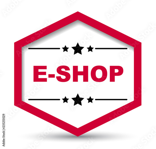 red vector banner eshop