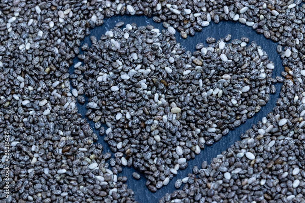 heart of chia seeds