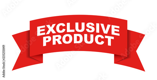 red vector banner exclusive product