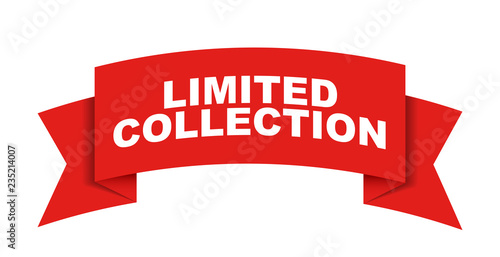 red vector banner limited colection