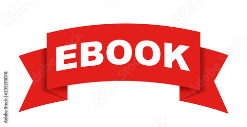 red vector banner ebook
