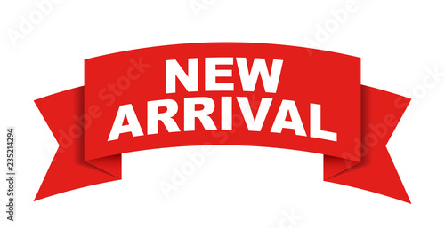 red vector banner new arrival