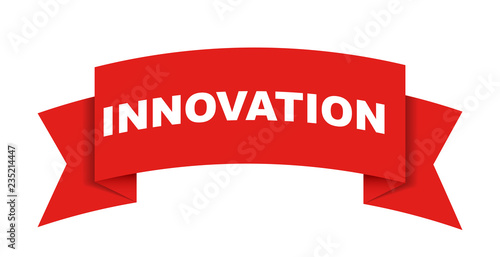 red vector banner innovation