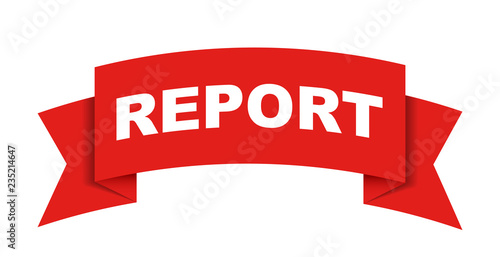 red vector banner report