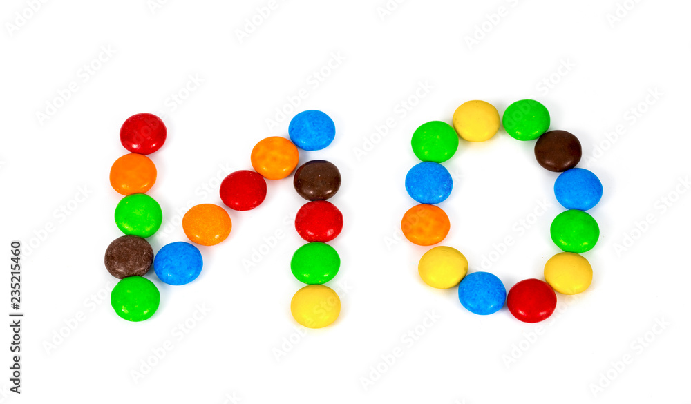 Colorful candies on white background Colorful candies on white background