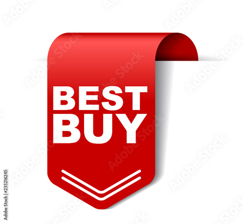 red vector banner best buy