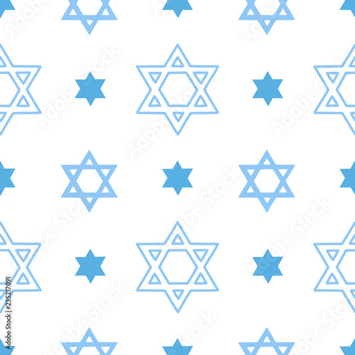 Vector seamless pattern with the Star of David. Background for the design of posters, cards, flyers, for the holiday of Sukkot
