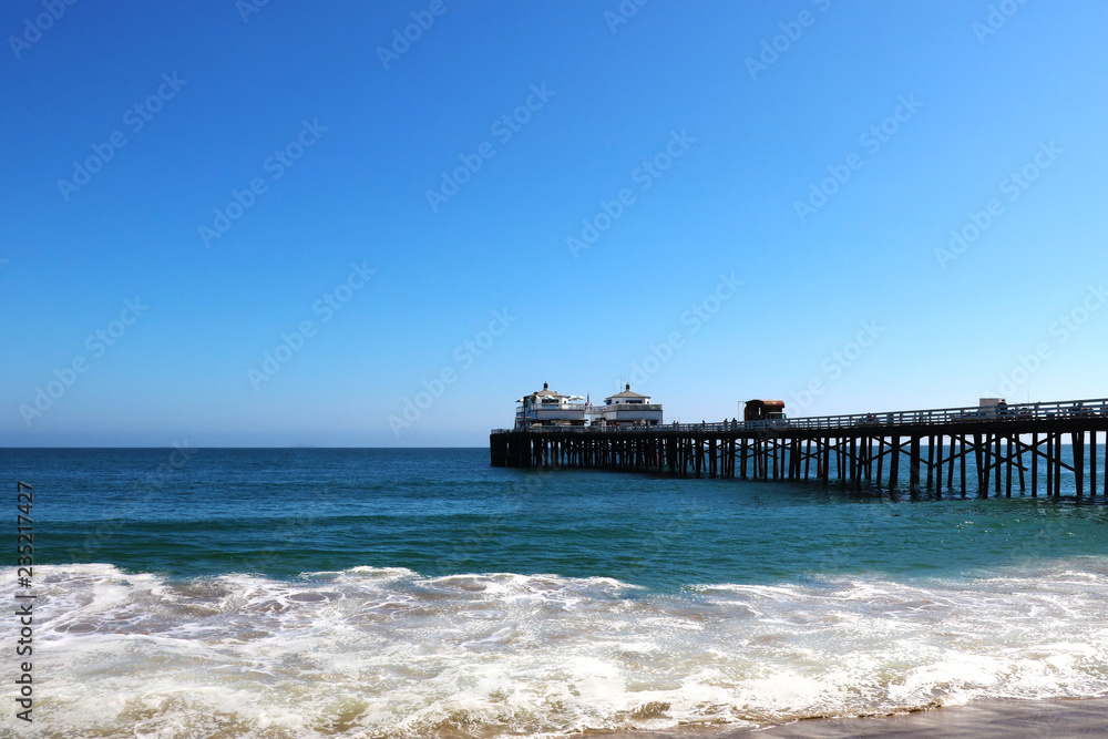 Famous Venice beach California. Viewed from the fishing pier.