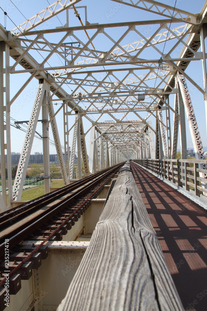 Fototapeta premium 鉄道陸橋