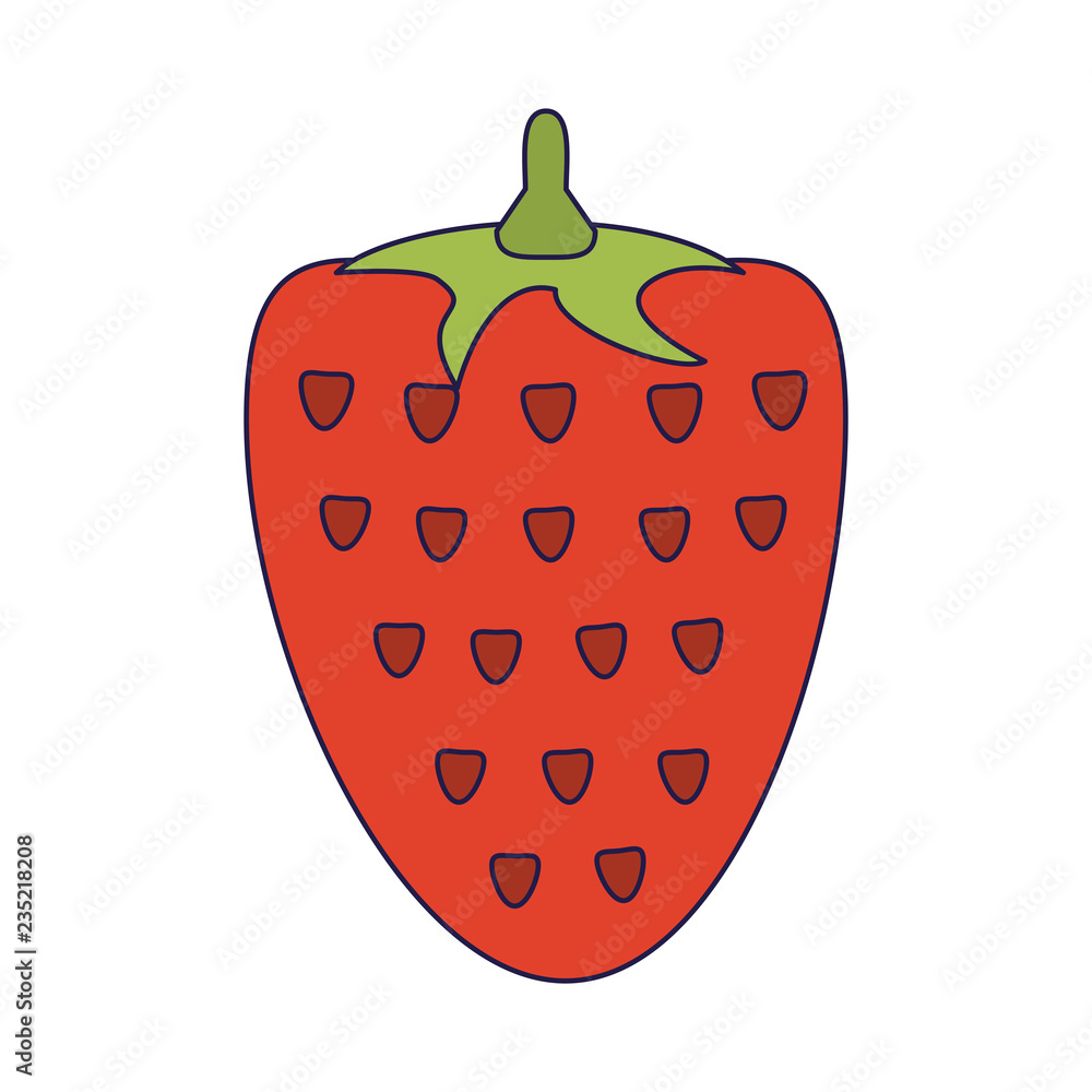 Fototapeta premium Strawberry fruit isolated
