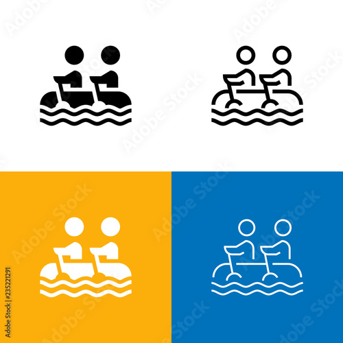 Rafting Icon Set