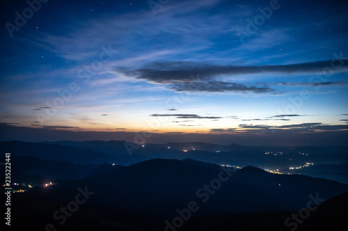 Dawn in the Carpathians