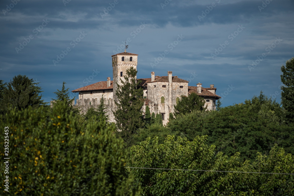 The Castle of Villalta (Udine) seen from south-west.
