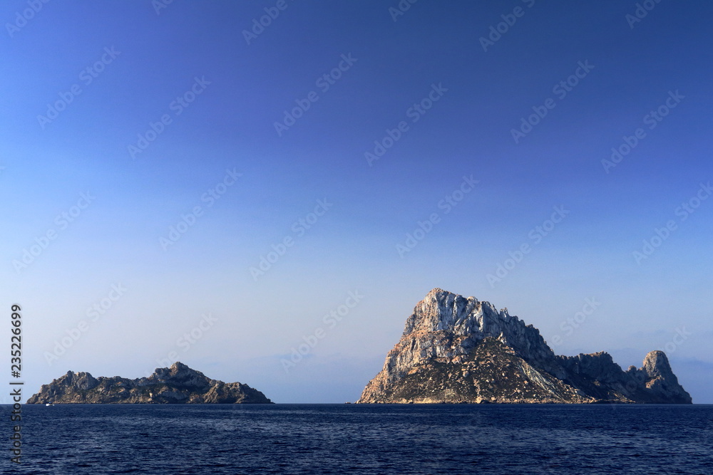Isola Dragonera al largo dell'isola di Ibiza