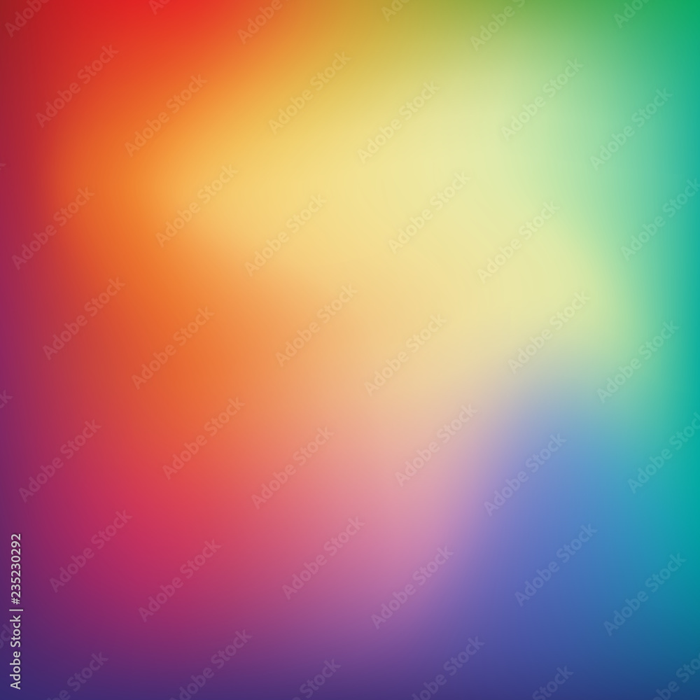 Abstract blurred gradient mesh background in bright rainbow colors. Colorful smooth banner template. Easy editable soft colored vector illustration. Mesh gradient Abstract blurred gradient mesh background in bright rainbow colors. Colorful smooth banner template. Easy editable soft colored vector illustration. Mesh gradient