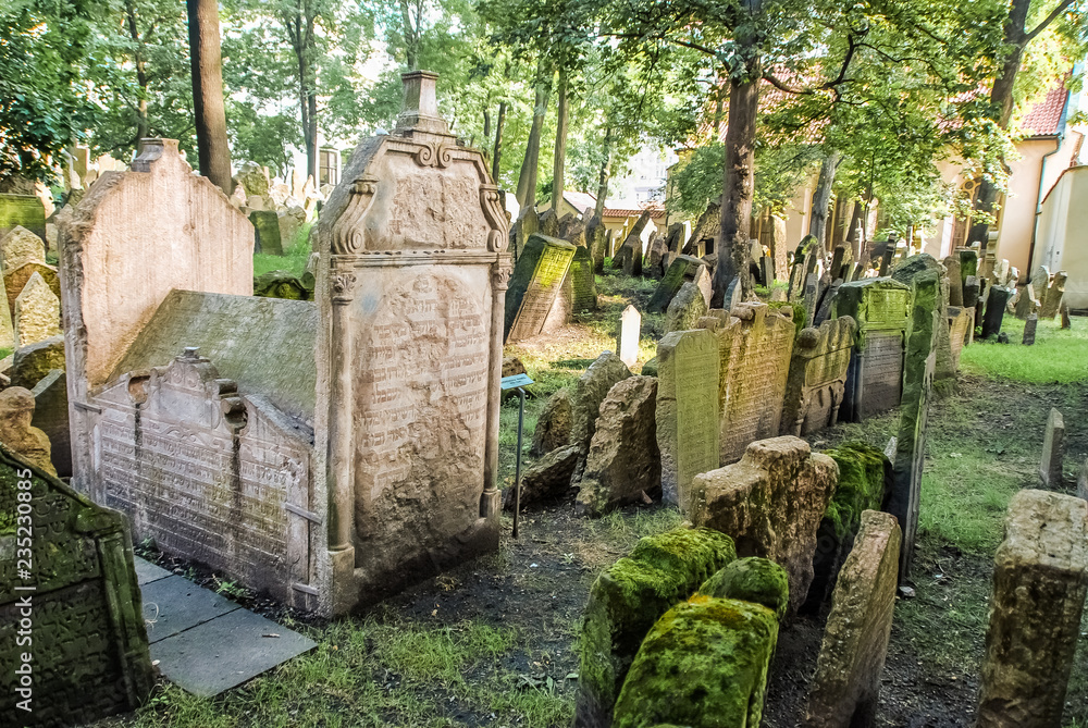 The Old Jewish Cemetery in Prague, Czech Republic The Old Jewish Cemetery in Prague, Czech Republic