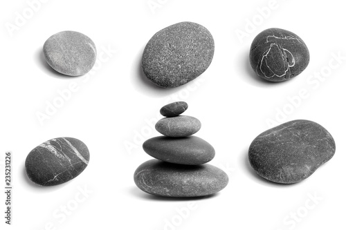 Photography Set of sea pebbles