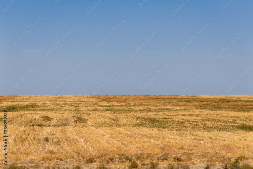 Dry Field in Southern Kazakhstan taken in August 2018taken in hdr taken in hdr