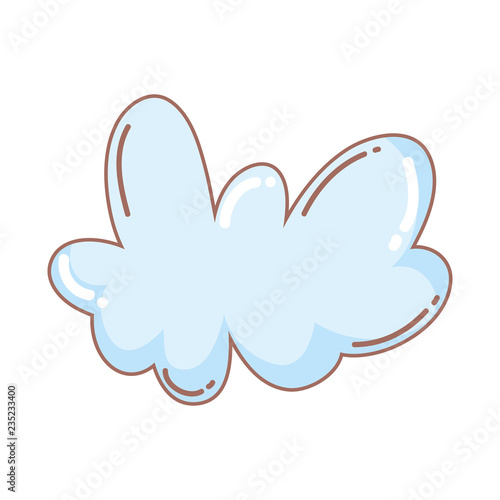 cute fairytale cloud icon
