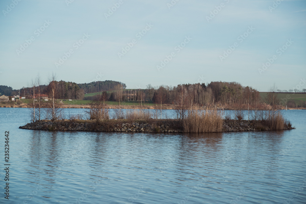 Fototapeta premium Beautiful View At Drachensee Lake - Bavaria - Germany