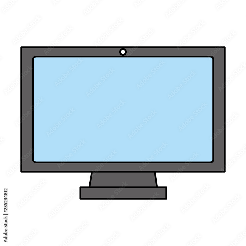 computer monitor on white background computer monitor on white background