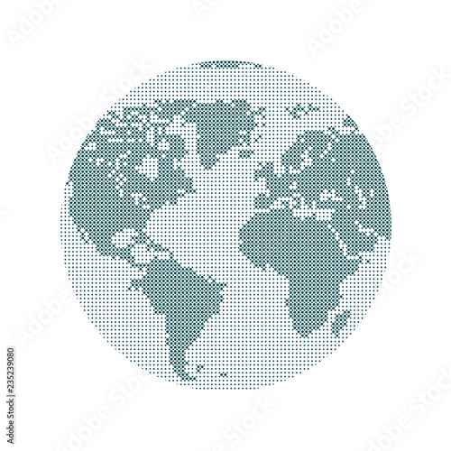 World, internet, modern digital technology. Travel, business concept. Vector illustration