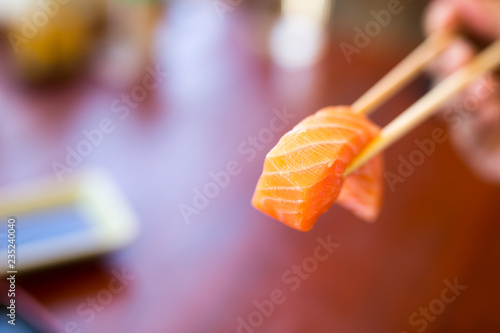 salmon sashimi , japanese food photo