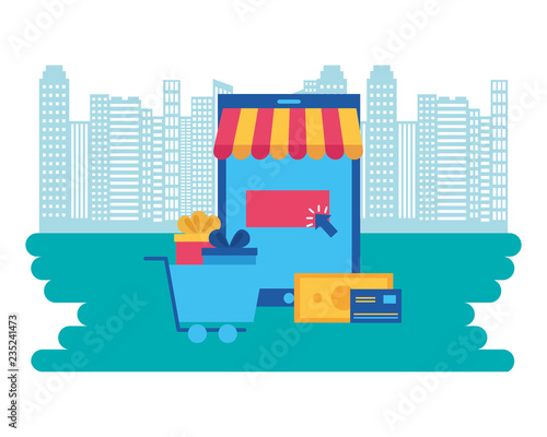 online shopping concept
