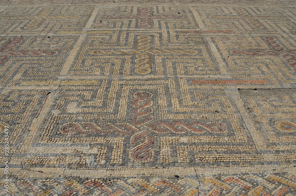Obraz premium Roman Mosaic at Conimbriga Portugal 11