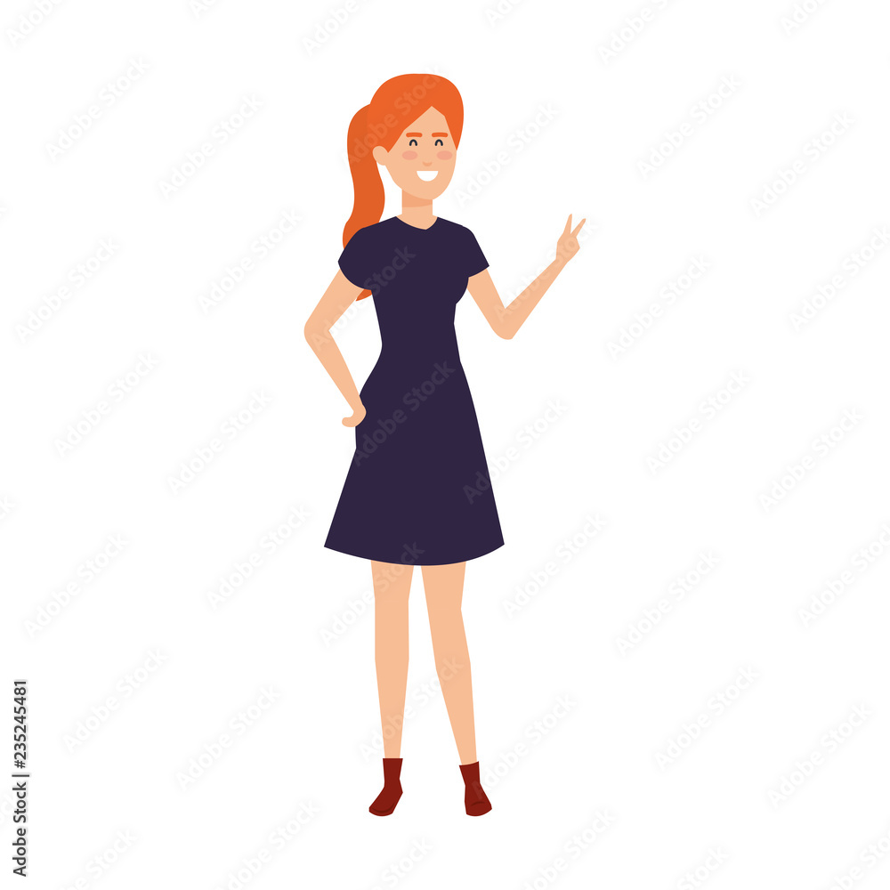 beautiful and young woman character beautiful and young woman character