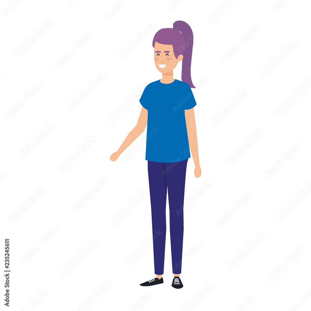 beautiful and young woman character beautiful and young woman character