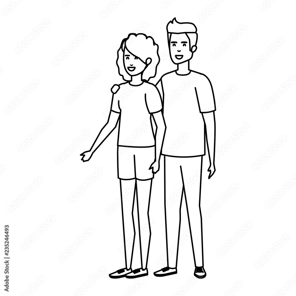 couple avatar characters icons couple avatar characters icons