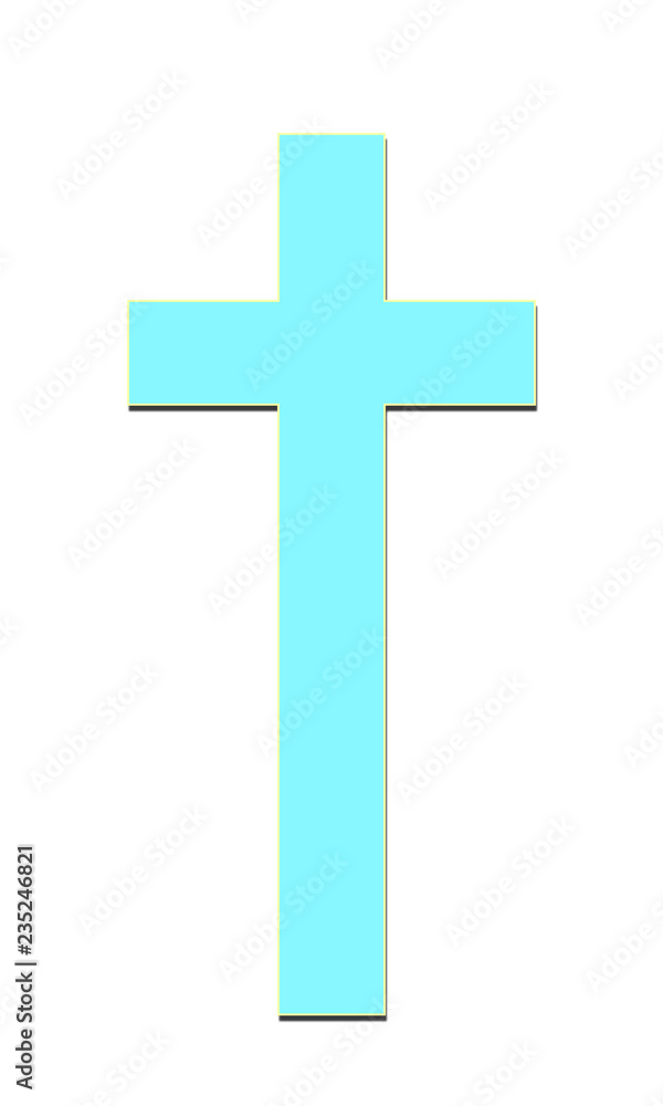 Blue yellow cross