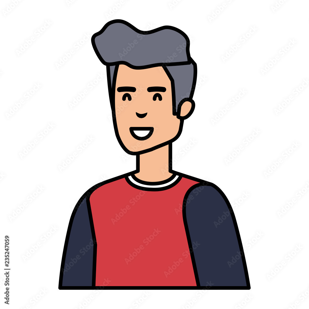 young and casual black man character young and casual black man character
