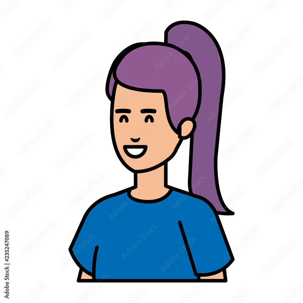 beautiful and young woman character beautiful and young woman character