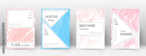 Cover page design template. Stylish brochure layou