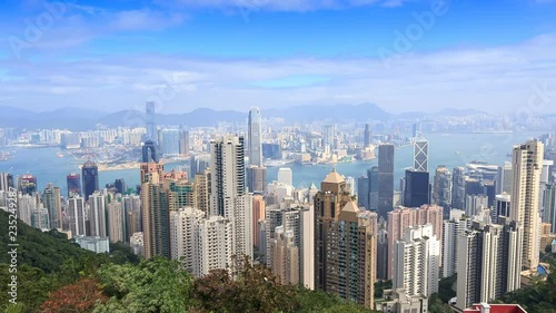 Hong Kong scyscrappers cityscape photo