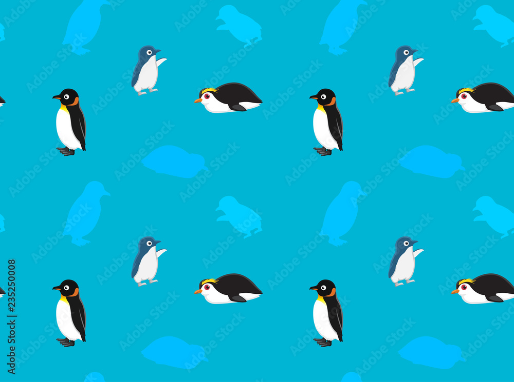 Obraz premium Tapeta pingwina 4