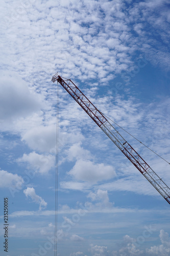 A part of crane at construction side