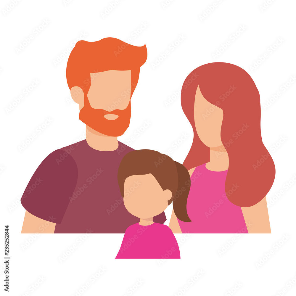parents couple with daughter characters parents couple with daughter characters