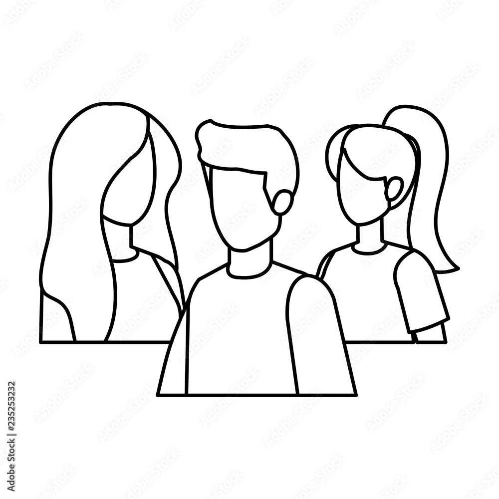 group of people characters group of people characters