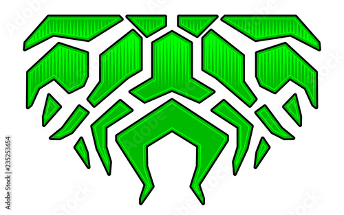 Blazing fire decals for the hood of the car. Hot Rod Racing Flames. Vinyl ready tribal flames. Vehicle and motorbike stickers, with burning effect isolated vector.