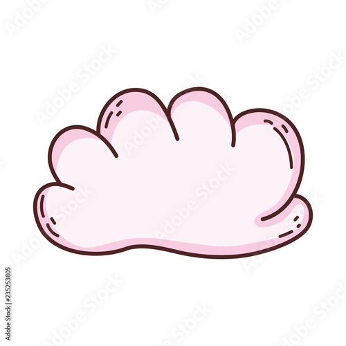 cute fairytale cloud icon