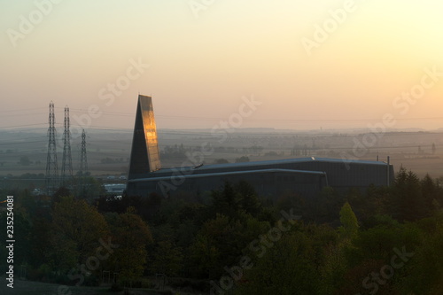 Photos Dijon,France-October 15, 2018: Zenith de Dijon, a concert hall, in Dijon at sunrise