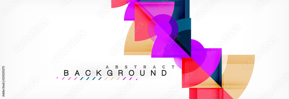 Modern geometric abstract background Modern geometric abstract background