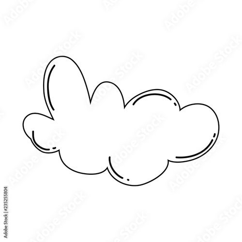 cute fairytale cloud icon