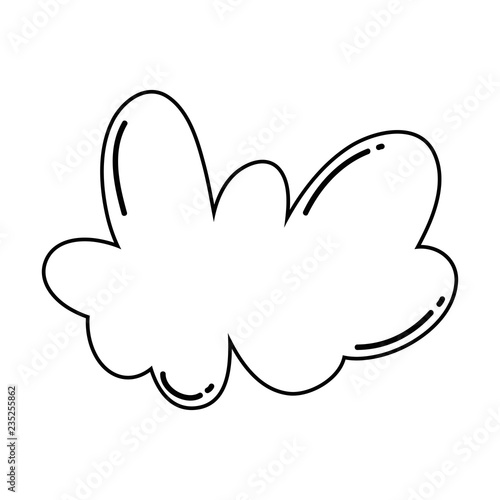 cute fairytale cloud icon