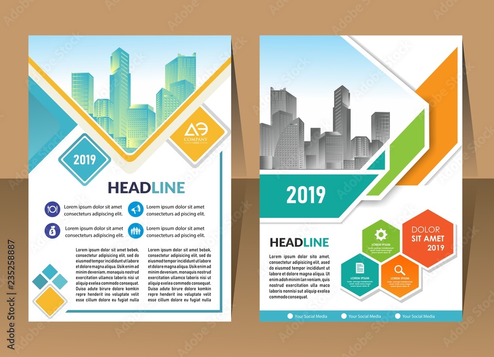 Business Brochure Background Design Template, Flyer Layout, Poster, Magazine, Annual Report, Book, Booklet with building image.Size A4 Vector illustration Business Brochure Background Design Template, Flyer Layout, Poster, Magazine, Annual Report, Book, Booklet with building image.Size A4 Vector illustration