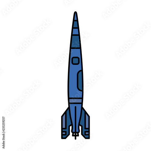 Line flat color vector icon elements of aerospace program geophysical rocket. Cartoon style rocket  scientific research. Spaceship technology illustration. Space investigations. Galaxy. Clipart logo.